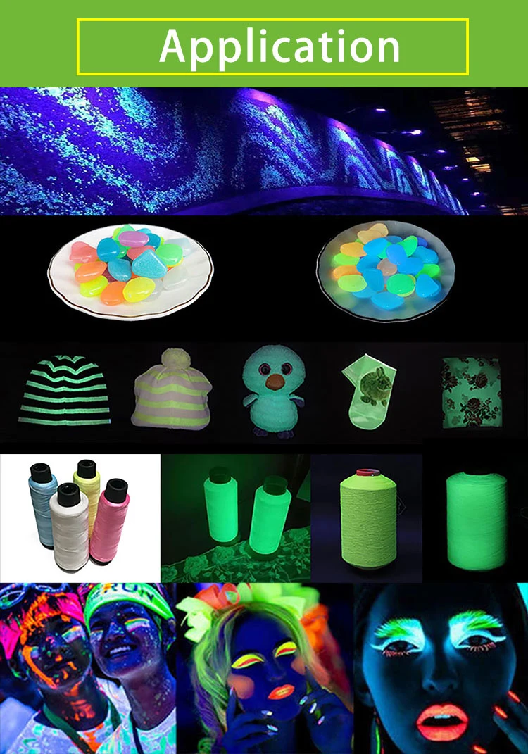 Wholesale Muti-Colored Luminous Pigment Glow in The Dark